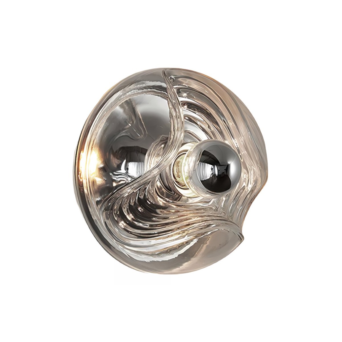 Bauhaus Stripe Glass Irregular Round Wall Light K186
