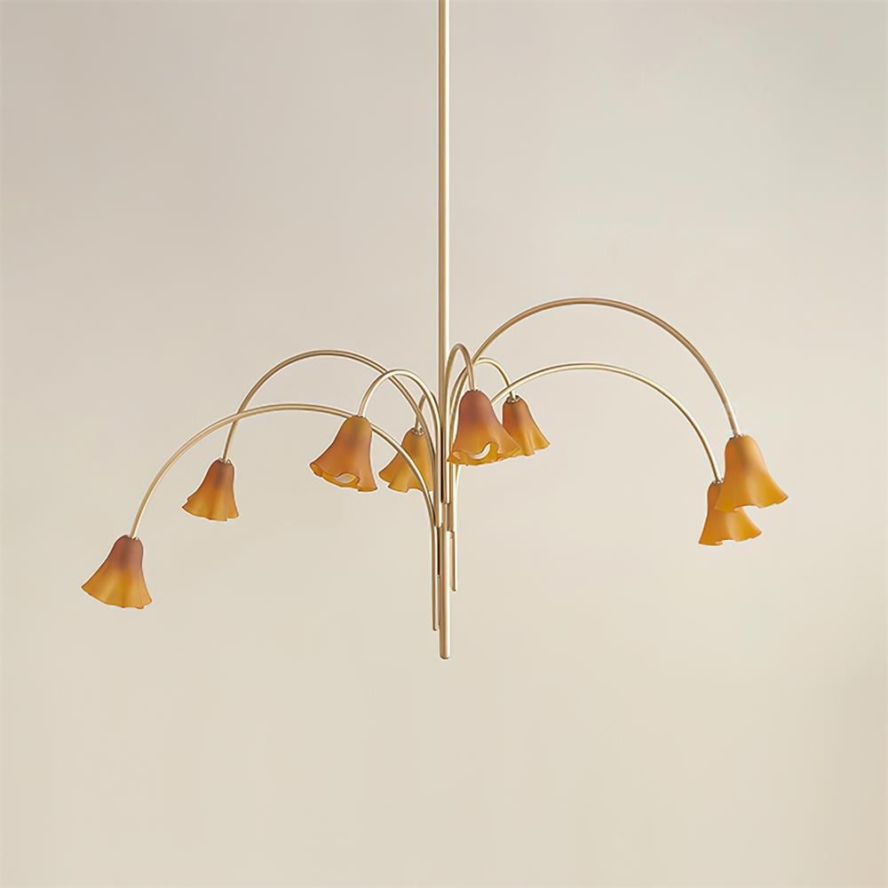 Bellina Artistic Glass Chandelier – Elegant Versatile Vera Lighting K1134