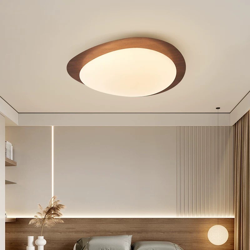 Pebble Walnut Ceiling Light K583