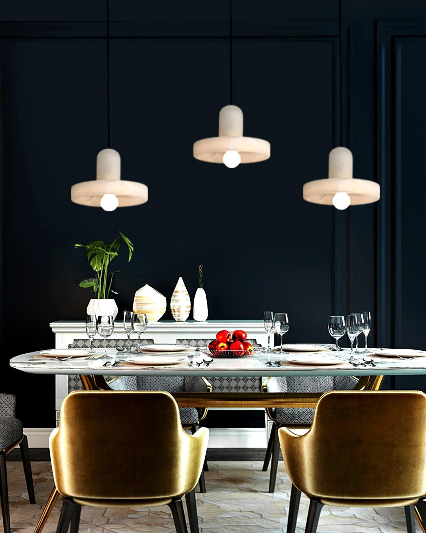 Elegant Creative White Alabaster Pendant Light K823