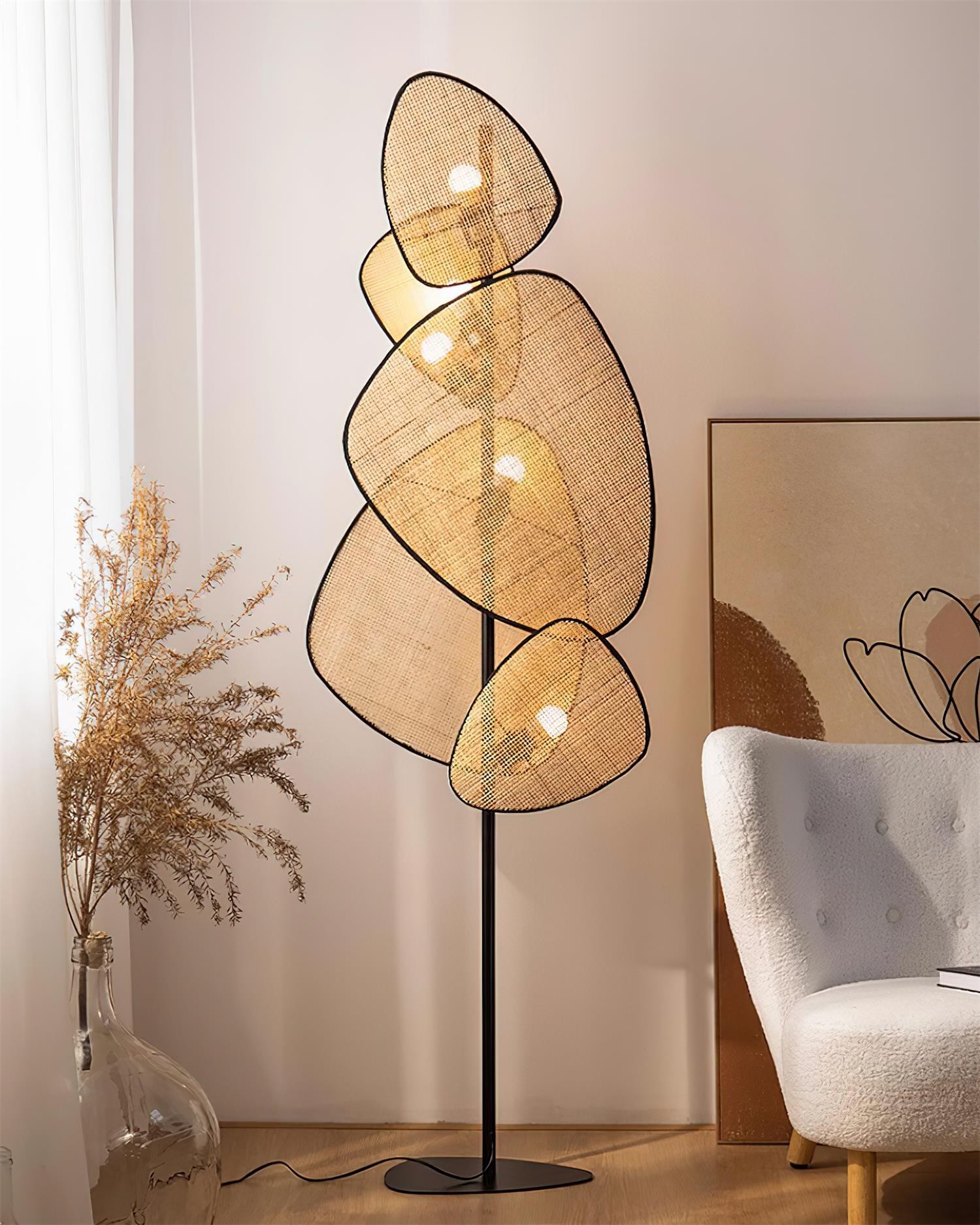 Creative Natural Rattan Floor Lamp K660