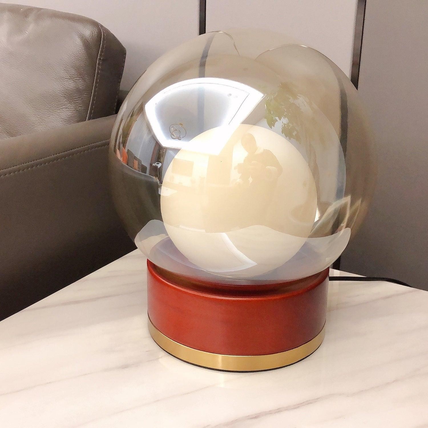 Simple Creative Wood Orb Table Lamp K628