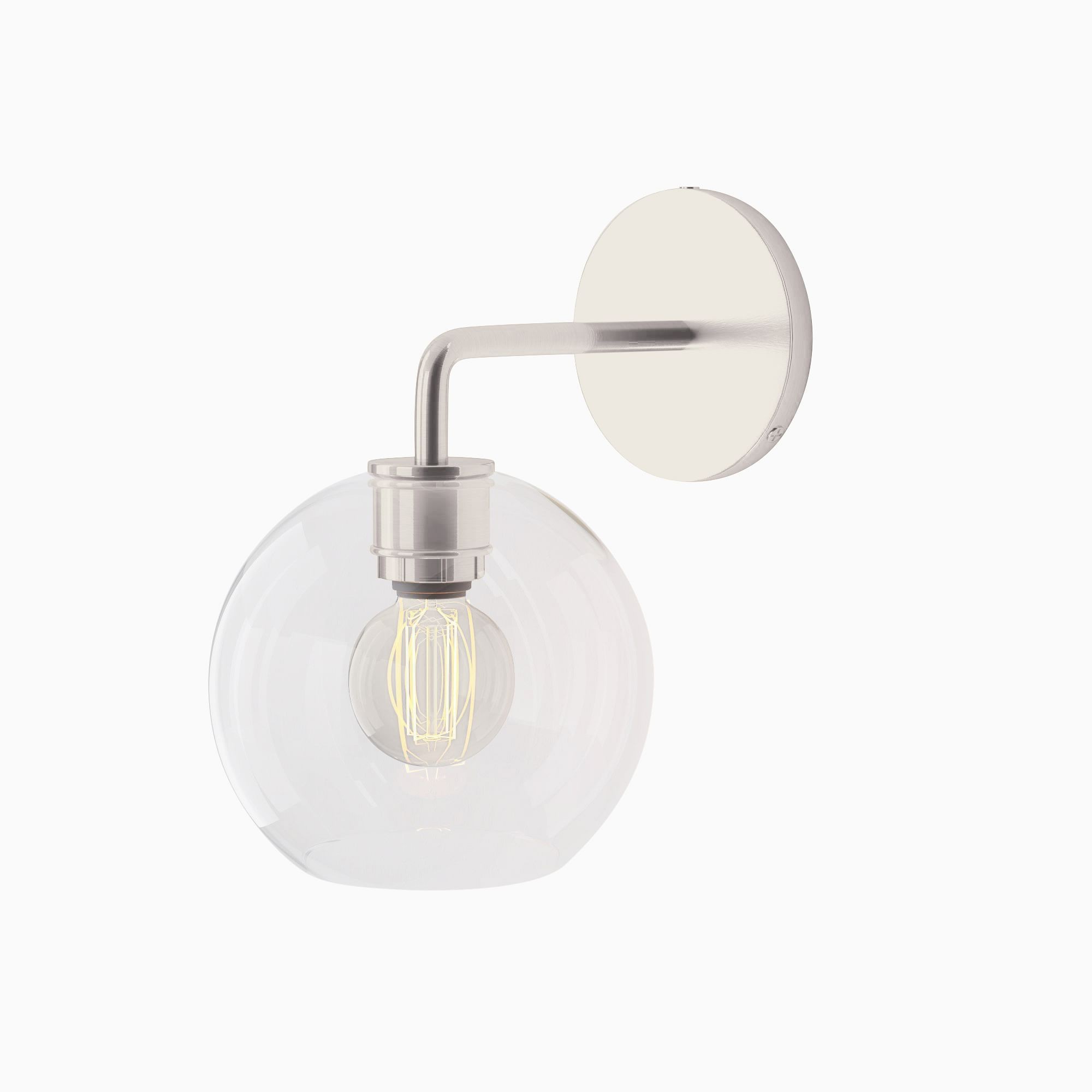 Selvion Artistic Globe Sconce Light - Handcrafted Glass Sculptural Wall Fixture K1158