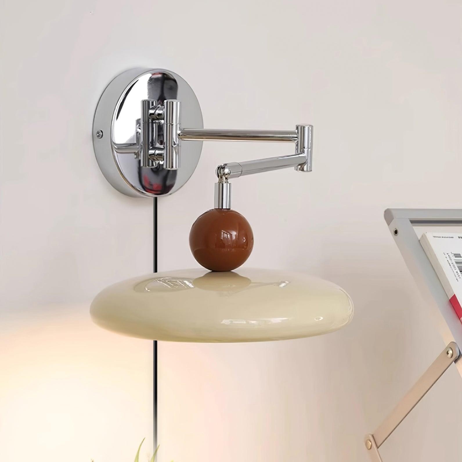 Swing Arm Bedside Plug In Wall Lamp K459
