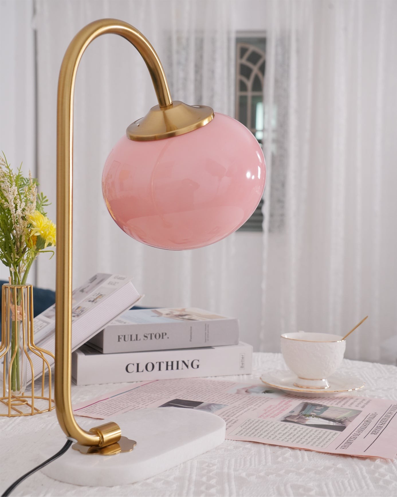 Nordic Mushroom Glass Bedside Table Lamp K629