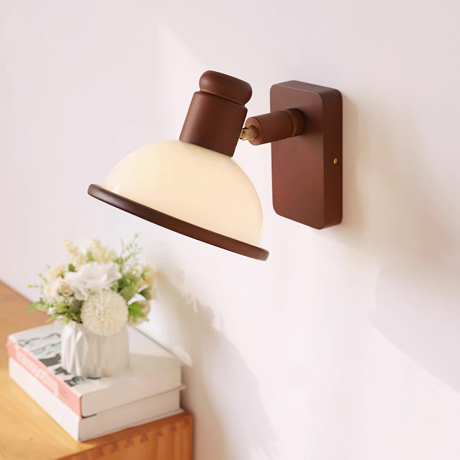 Modern Wooden Adjustable Bedside Reading Wall Lamp K404