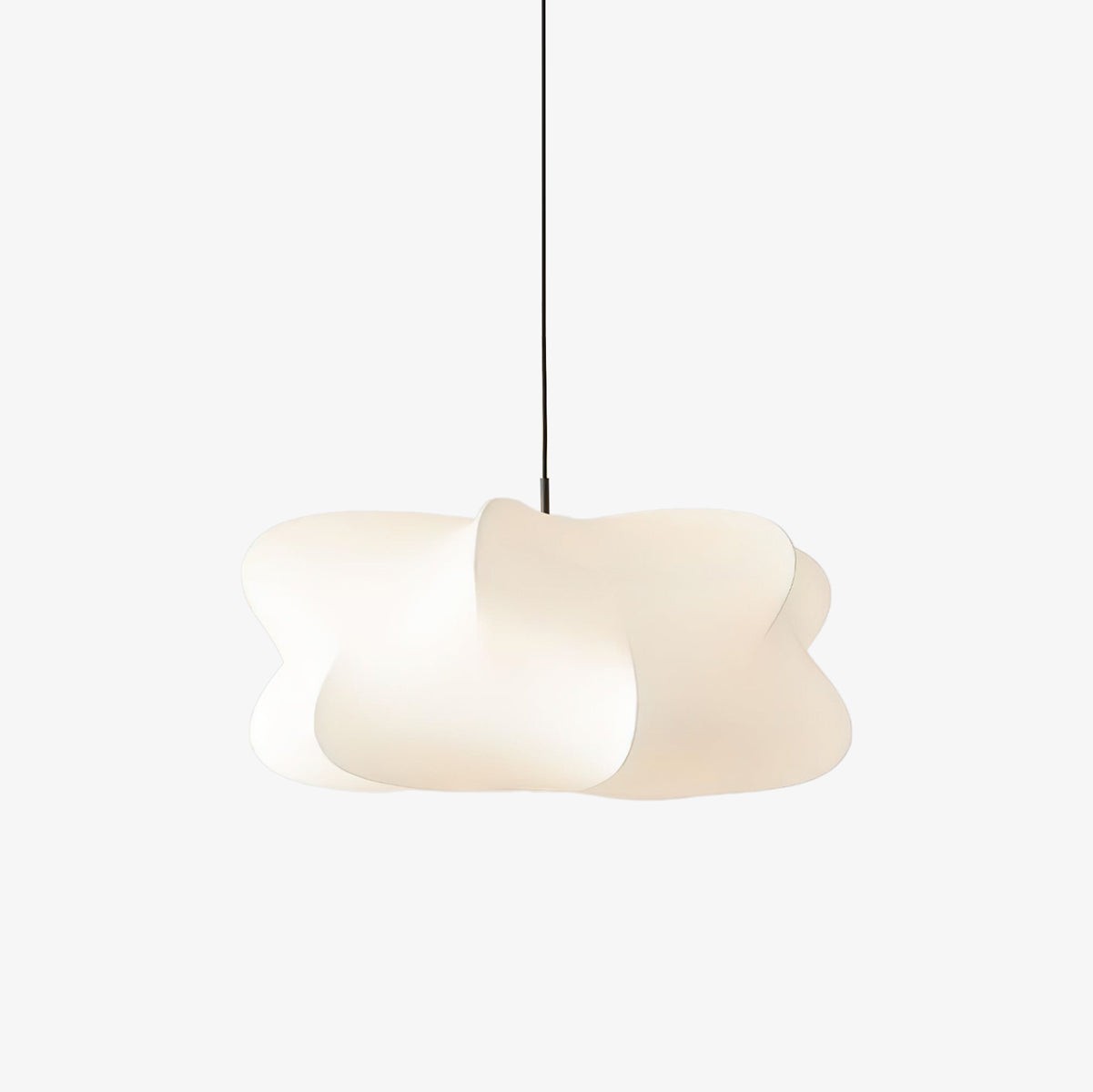 Lunaveo Timeless Minimal Silk Pendant Lamp - Cloud Shade Lighting for Home Decor K369