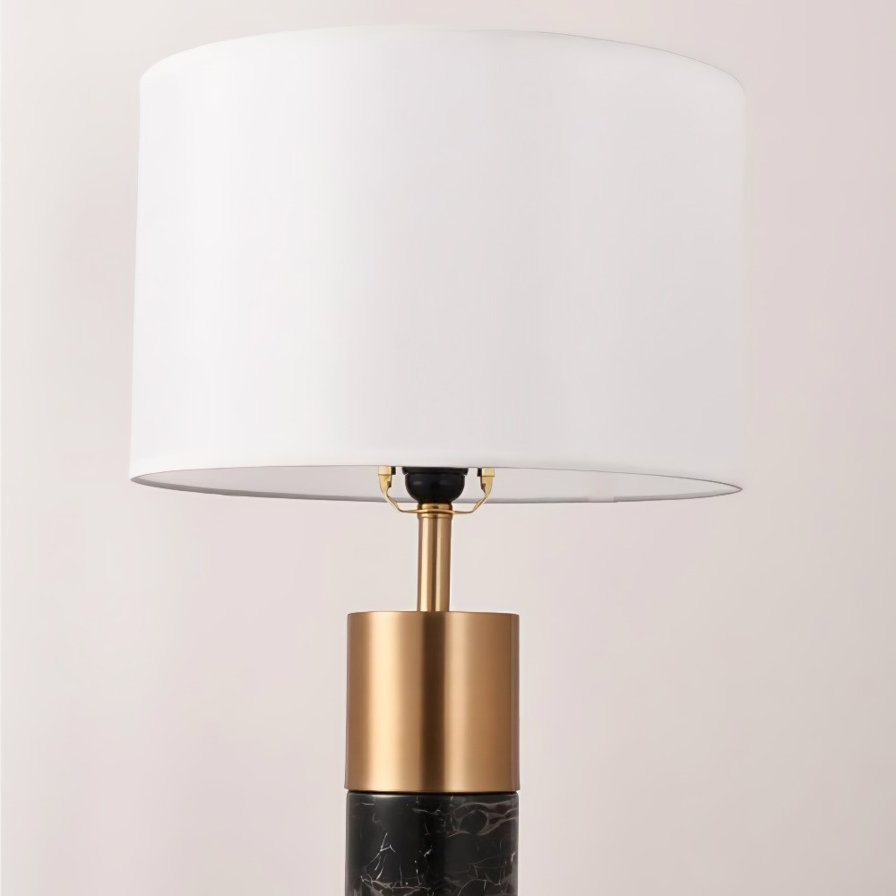 Marble Cylinder Table Lamp