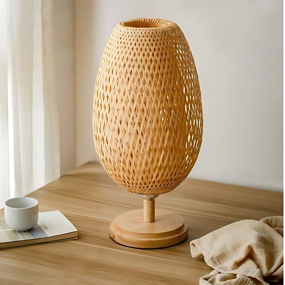 Handcrafted Sustainable Bamboo Table Lamp D847