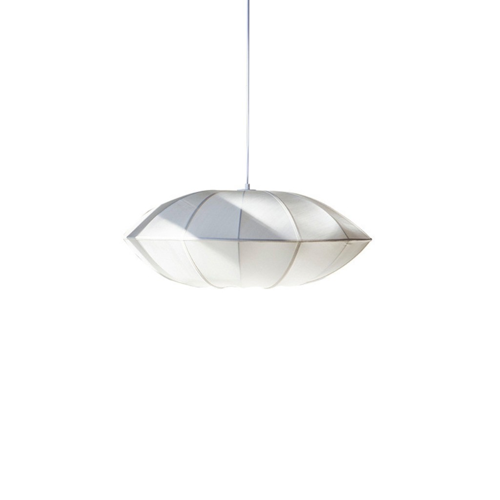 Scandinavian Textile Bubble Pendant Light – Warm Ambient Illumination K127