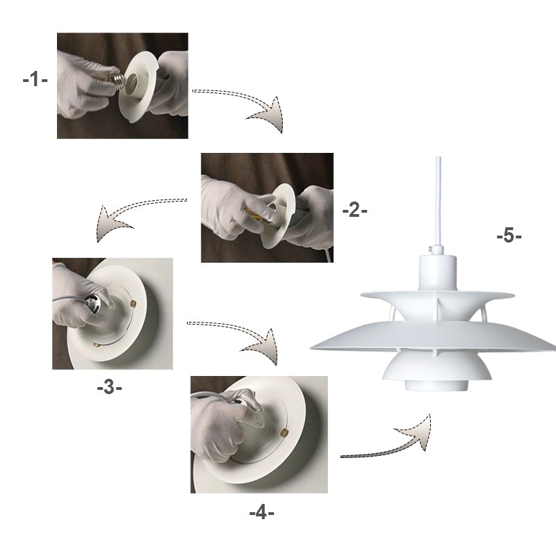 Scandinavian Multilayer Metal Pendant Light K84