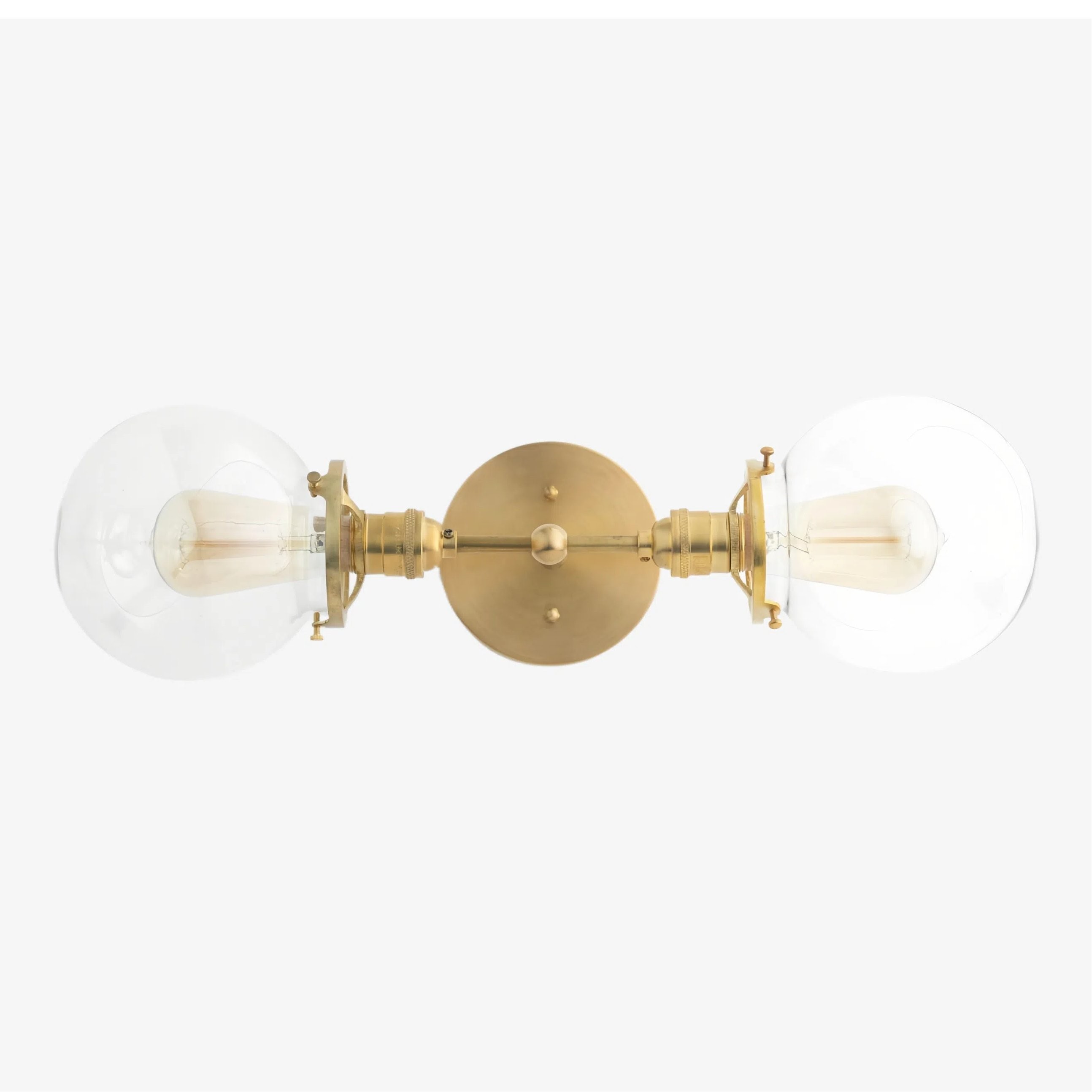 Lumio Globe Industrial Vanity Lighting- Modern Double Globe Wall Light K1510
