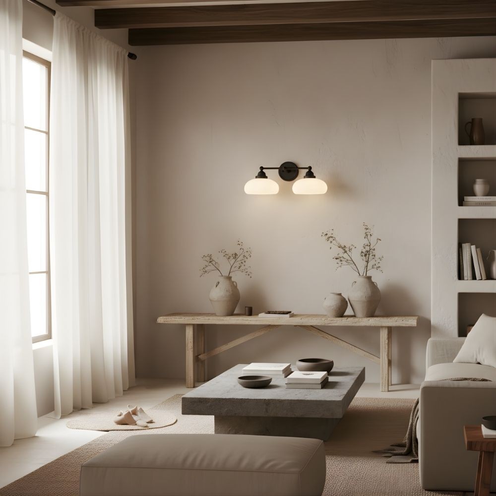 Riven Timeless Glass Wall Lamp - Retro Industrial Sconce for Hallway K2035