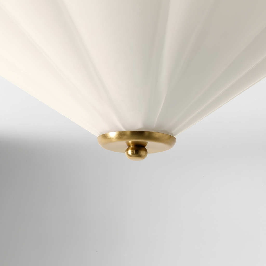 Mivie Streamlined Flush Mount - Vintage Rippled Glass and Champagne Bronze for Modern Living Rooms K2338