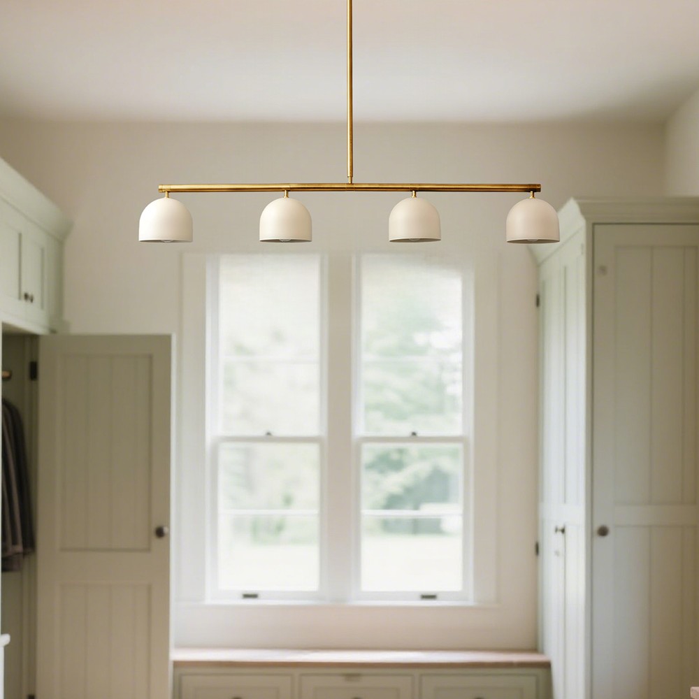 Modern Strip 4-Light Chandelier For Kitchen Island K899