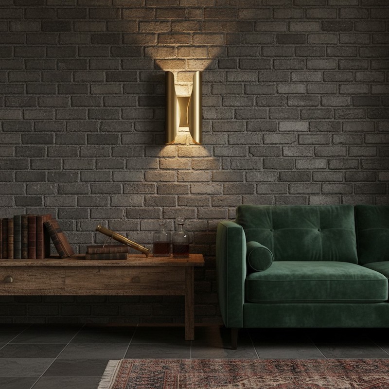 Auregon Artistic Sculptural Wall Sconce - Abstract Coiled Metal Wall Light for Hallway or Living Room K2250