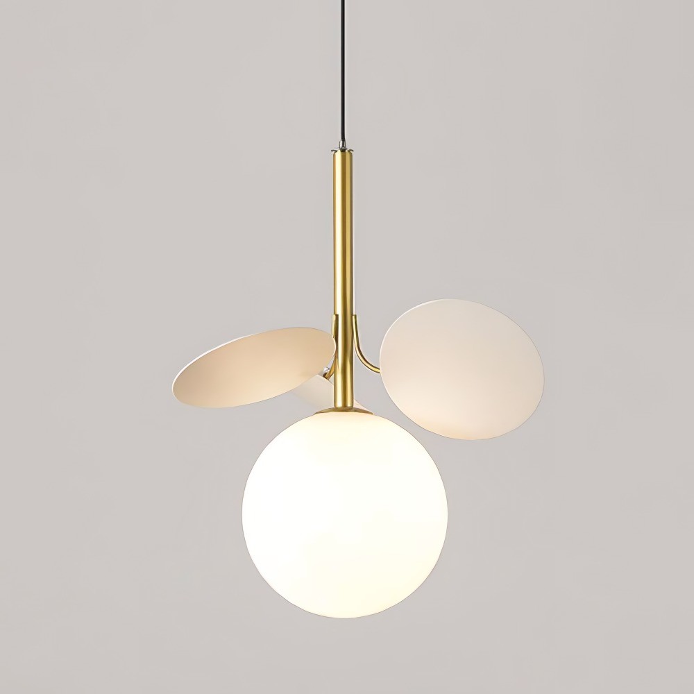 Multi Colored Leaf Glass Globe Pendant Light K152