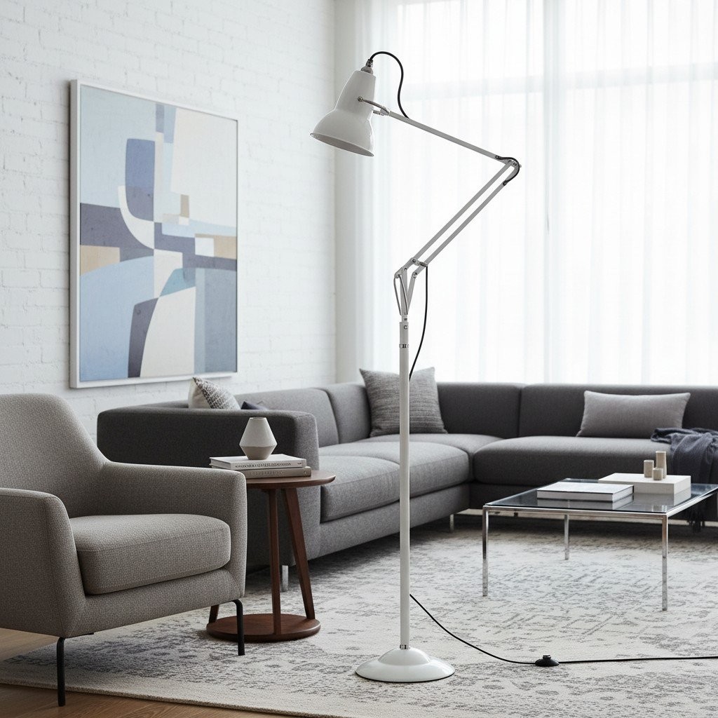 Modryx Modern Movable Arm Floor Lamp - Perfect for Bedroom and Office K2130