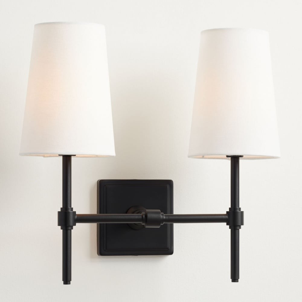 Derlina Fabric Drum Shade Wall Sconce – Classic Style Accent Lighting K1287