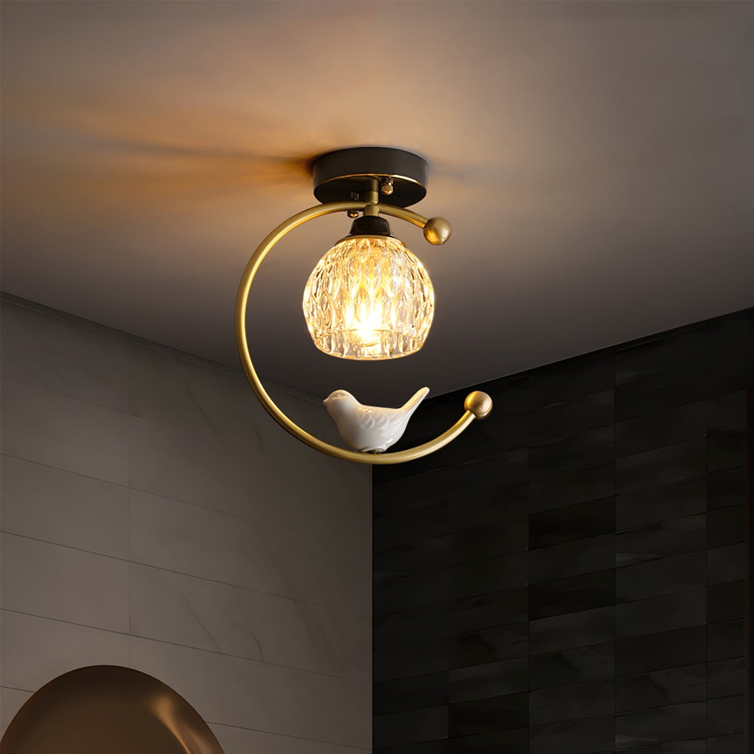 Ceramic Bird Ceiling Lamp K989