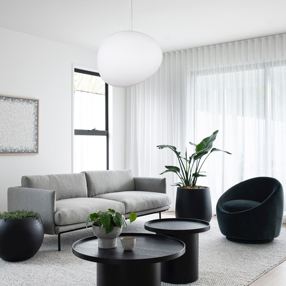 Pebble Shape Pendant Light - Nordic Glass Pendant light for Dining Room K797