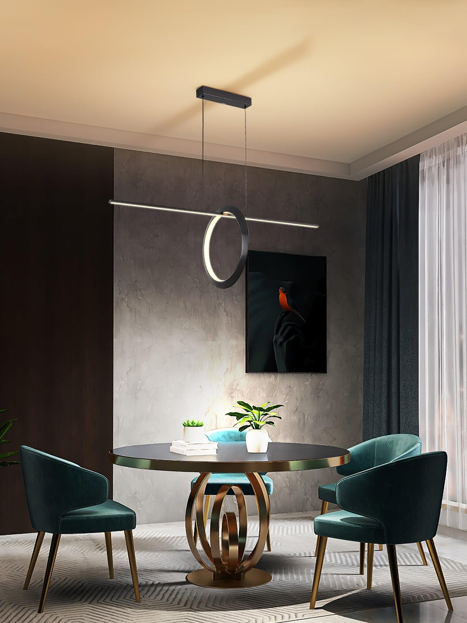 Minimalist High-End Geometric Line Pendant Light K433