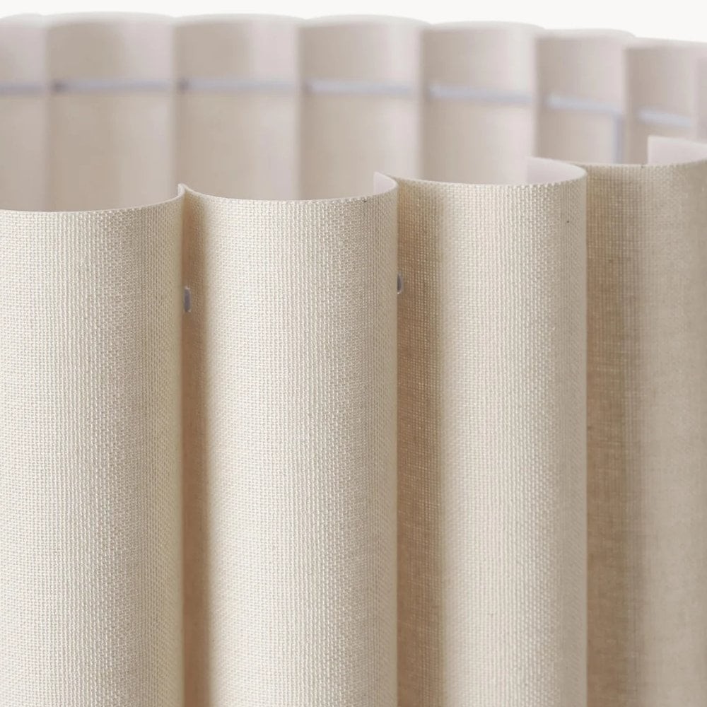 Velura Stand Floor Lamp - Beige Linen Shade and Metal Stand K2045
