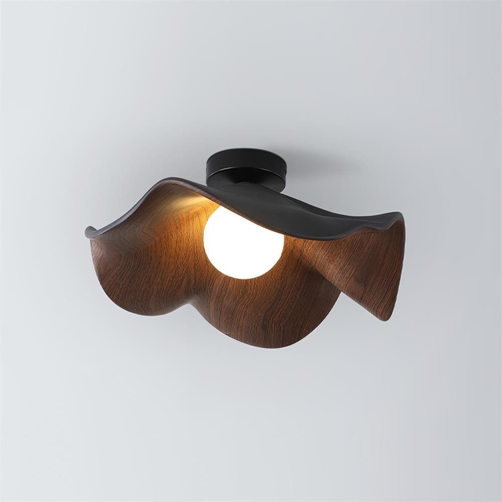 New Modern Simple Walnut Grain Ceiling Light K300