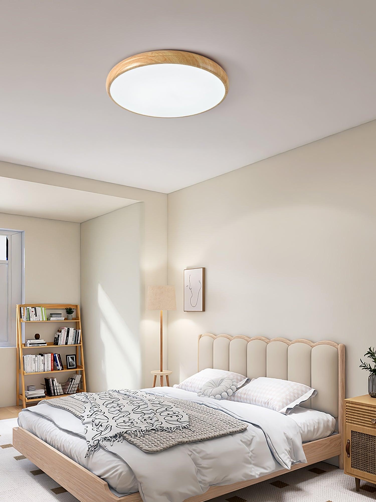 Wood Grain Round Ceiling Lamp K776