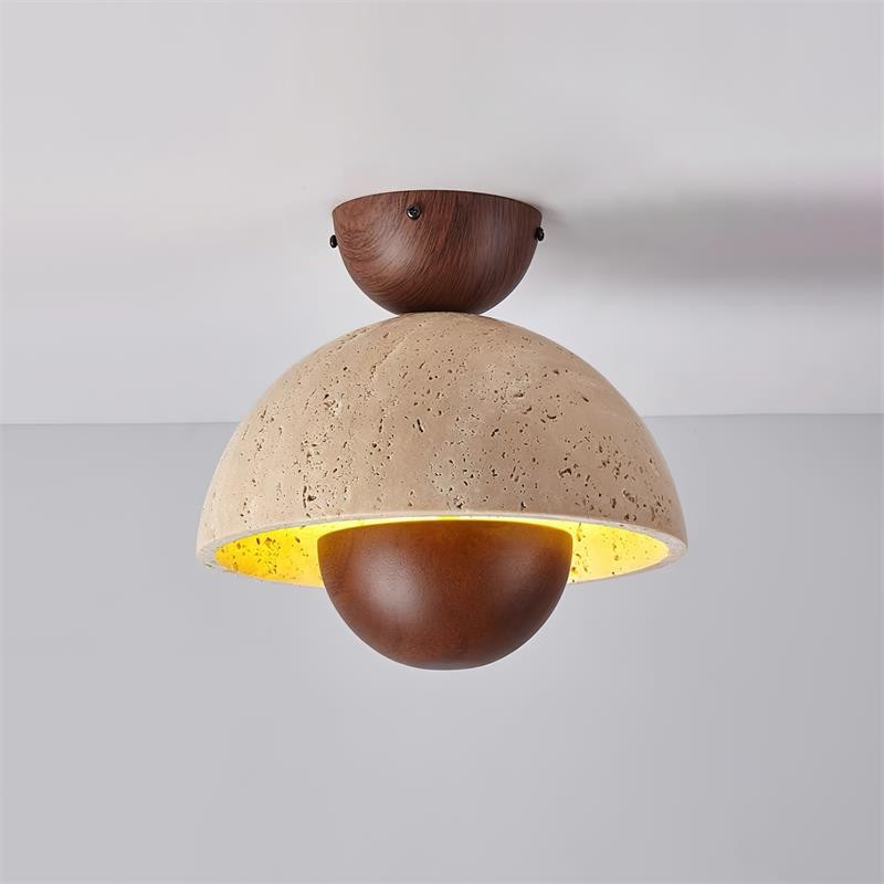 Japanese Wooden Inverted Ceiling Light K721