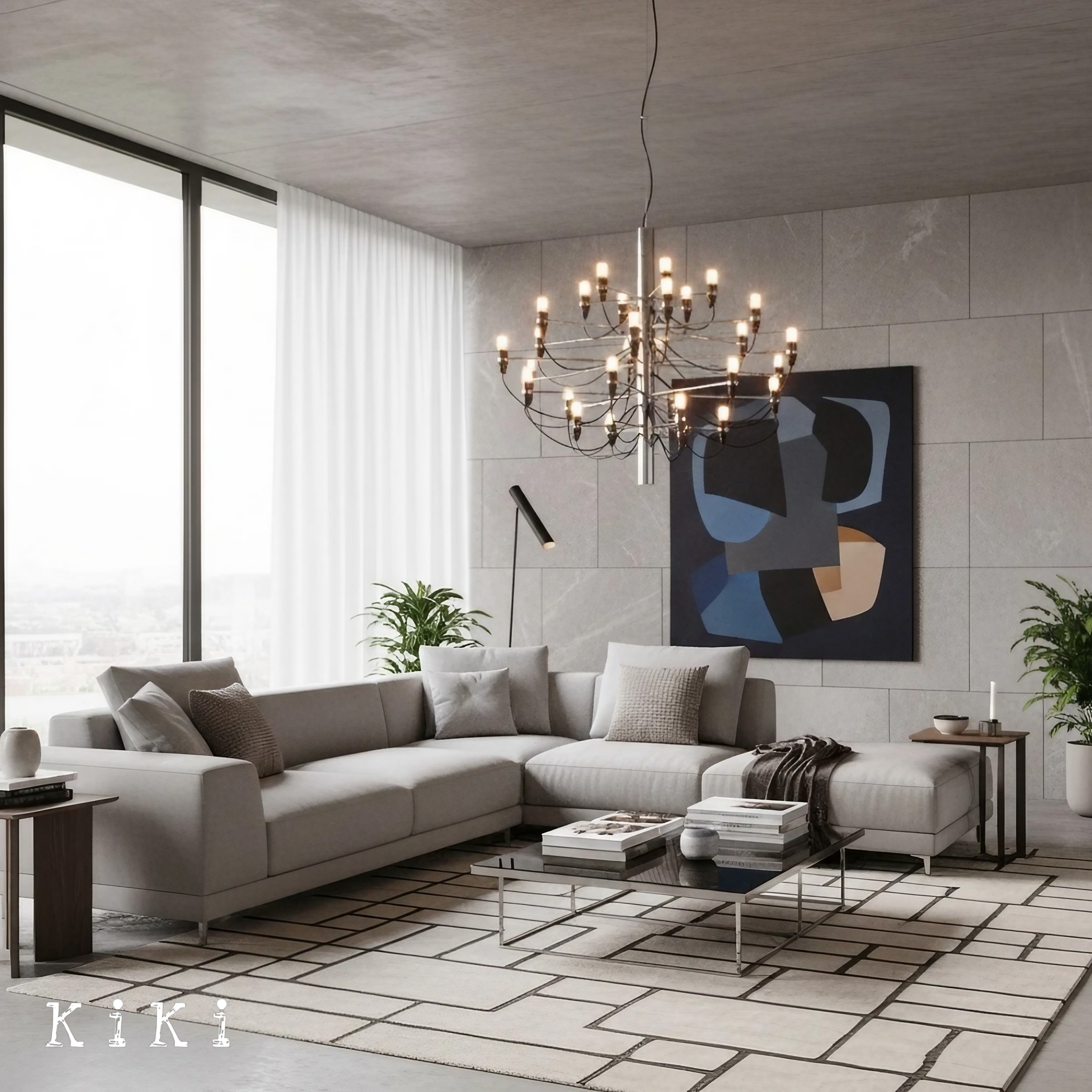 Modern 2097 Chandelier - Elegant Statement Lighting for Dining Areas