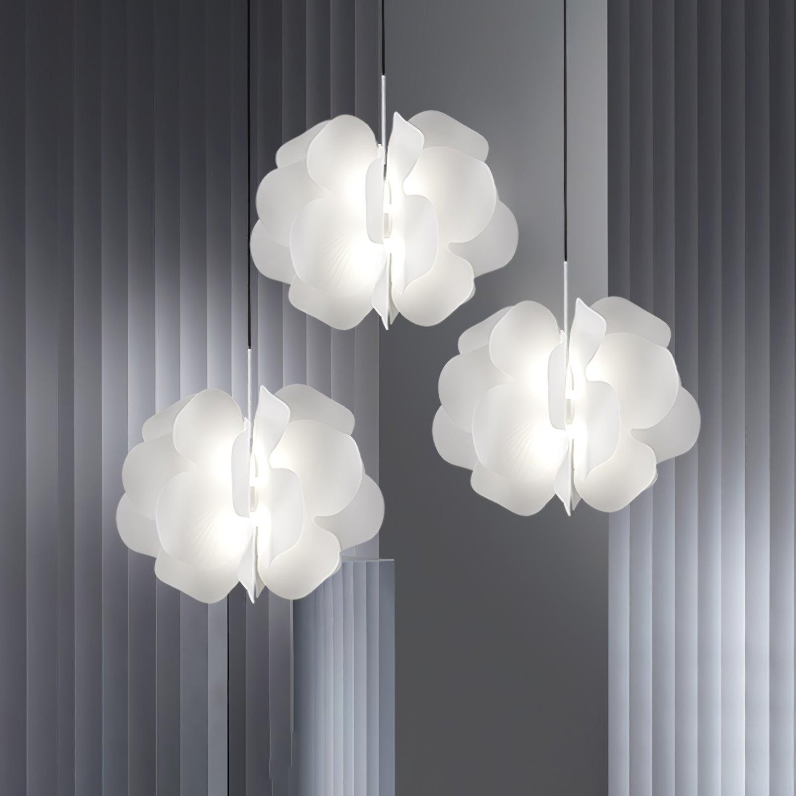 Modern Plastic Flower Design Pendant Lamp K539