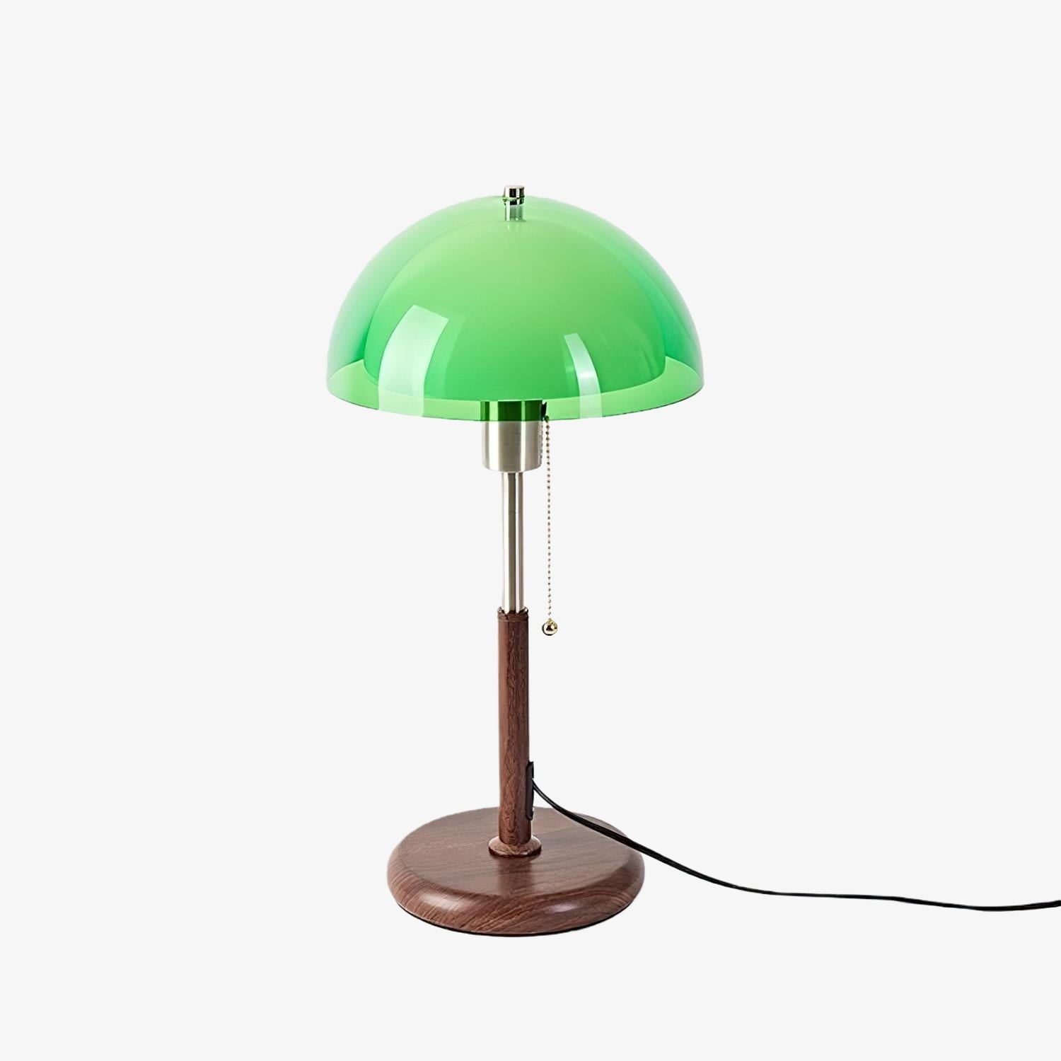 Afterglow Sculptural Retro Round Shade Table Lamp - Stylish Light for Bedroom or Workspace K2159