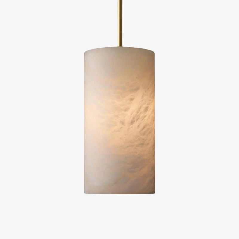 Alabresca Mid Century Alabaster Pendant Light - Multi Heads Hanging Lamp for Kitchen Island K2317