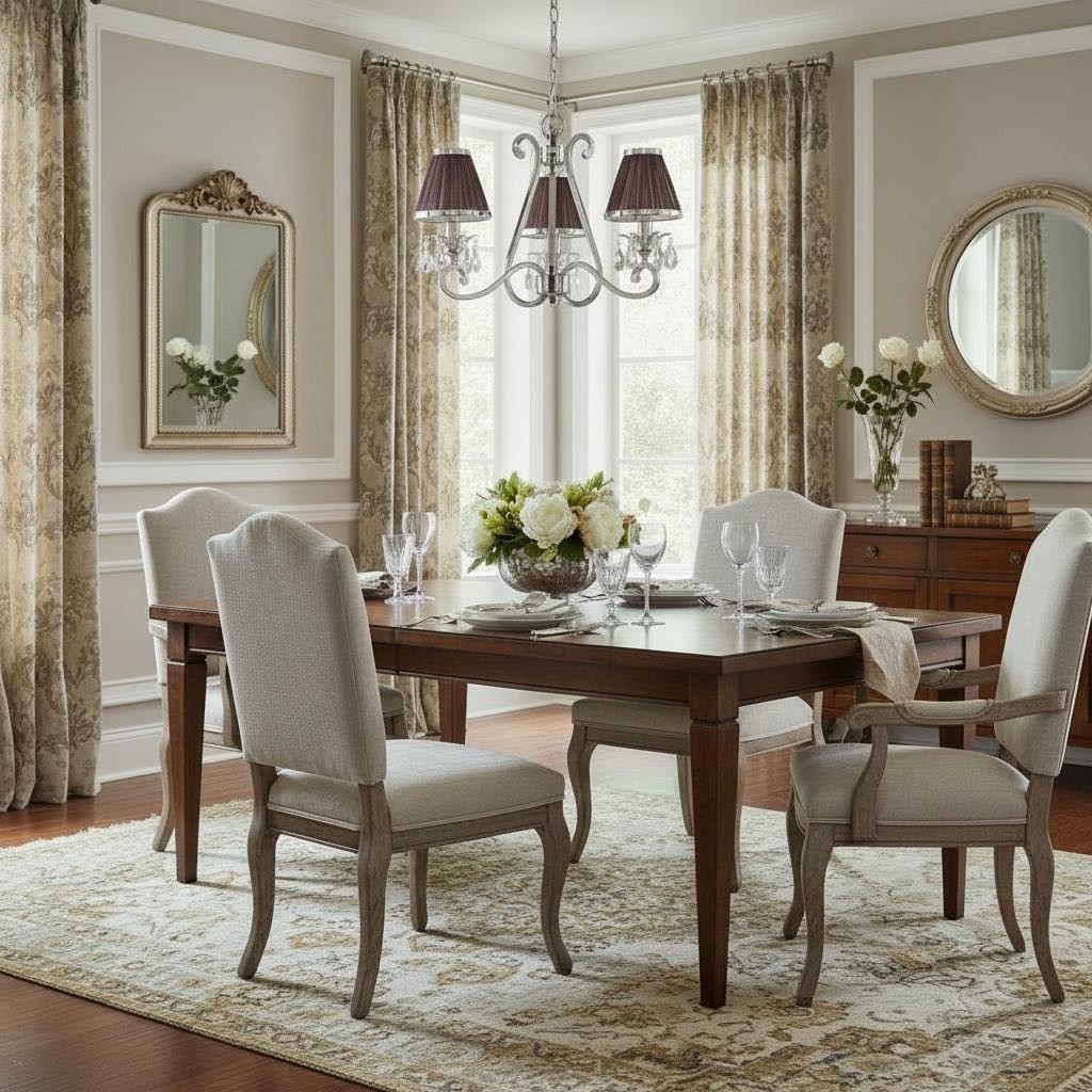 Talonis Multi-light Fabric Chandelier - Elegant Metal Curved Arms for Dining and Living K1900