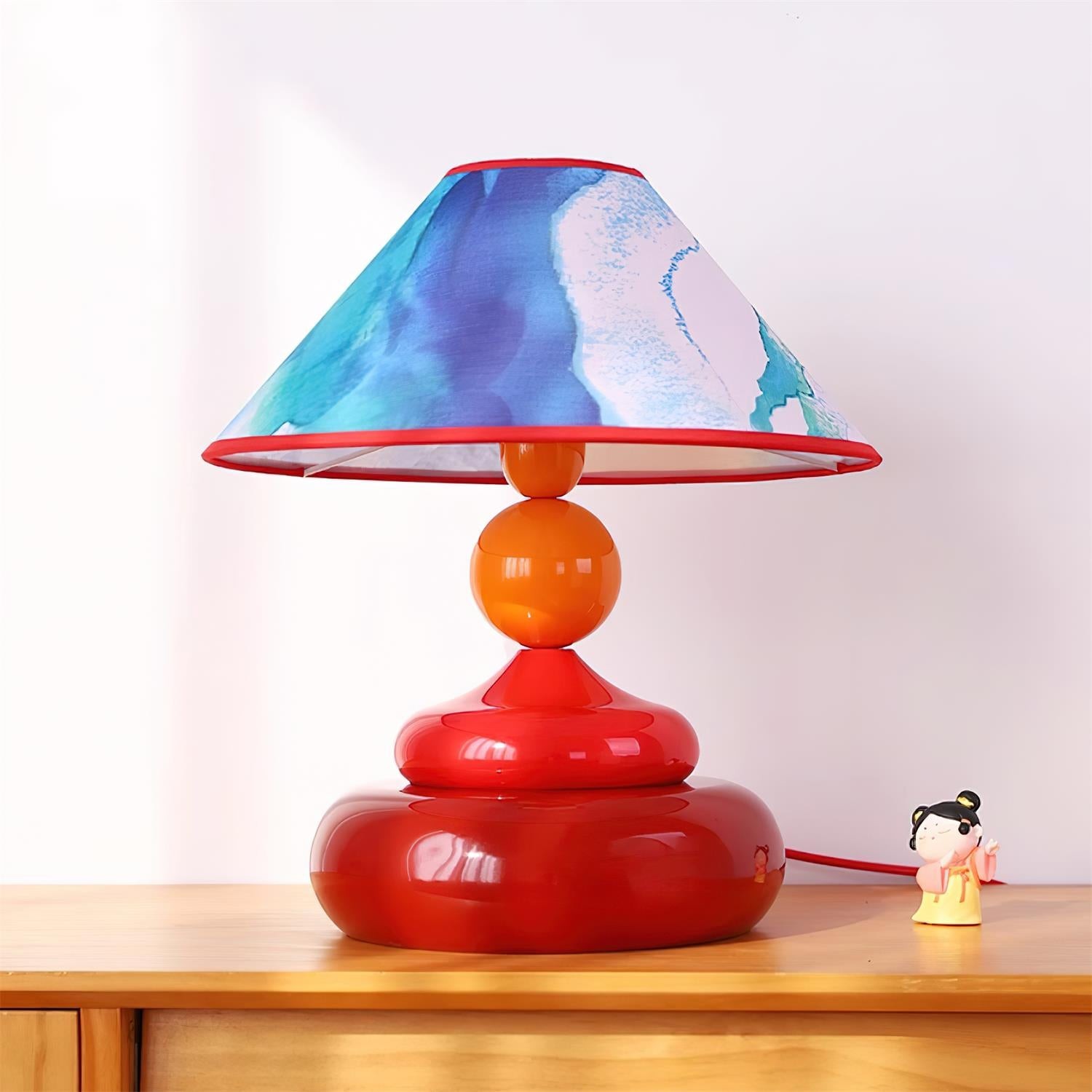 Retro Decorative Colorful Stacked Table Lamp K570