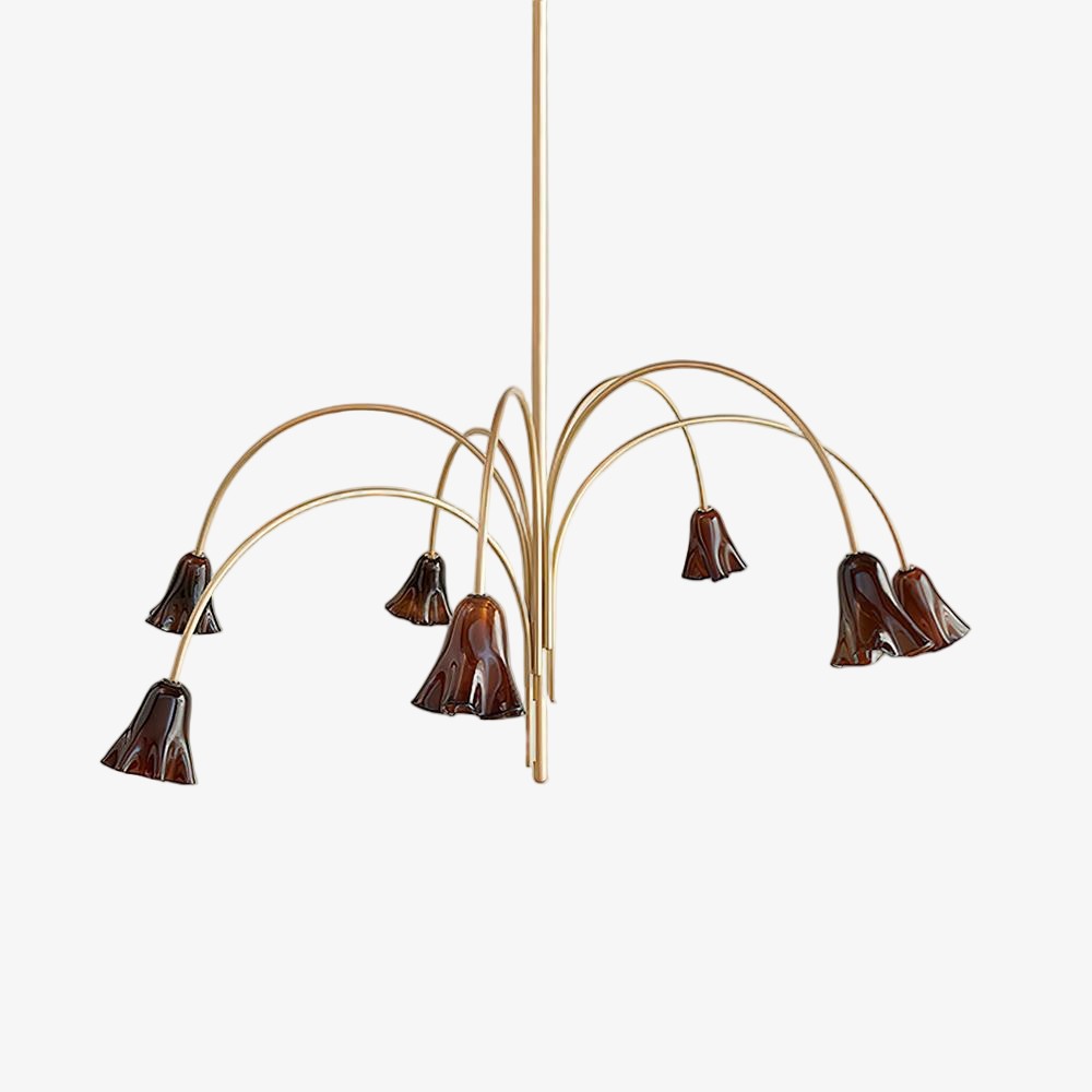 Bellina Artistic Glass Chandelier – Elegant Versatile Vera Lighting K1134
