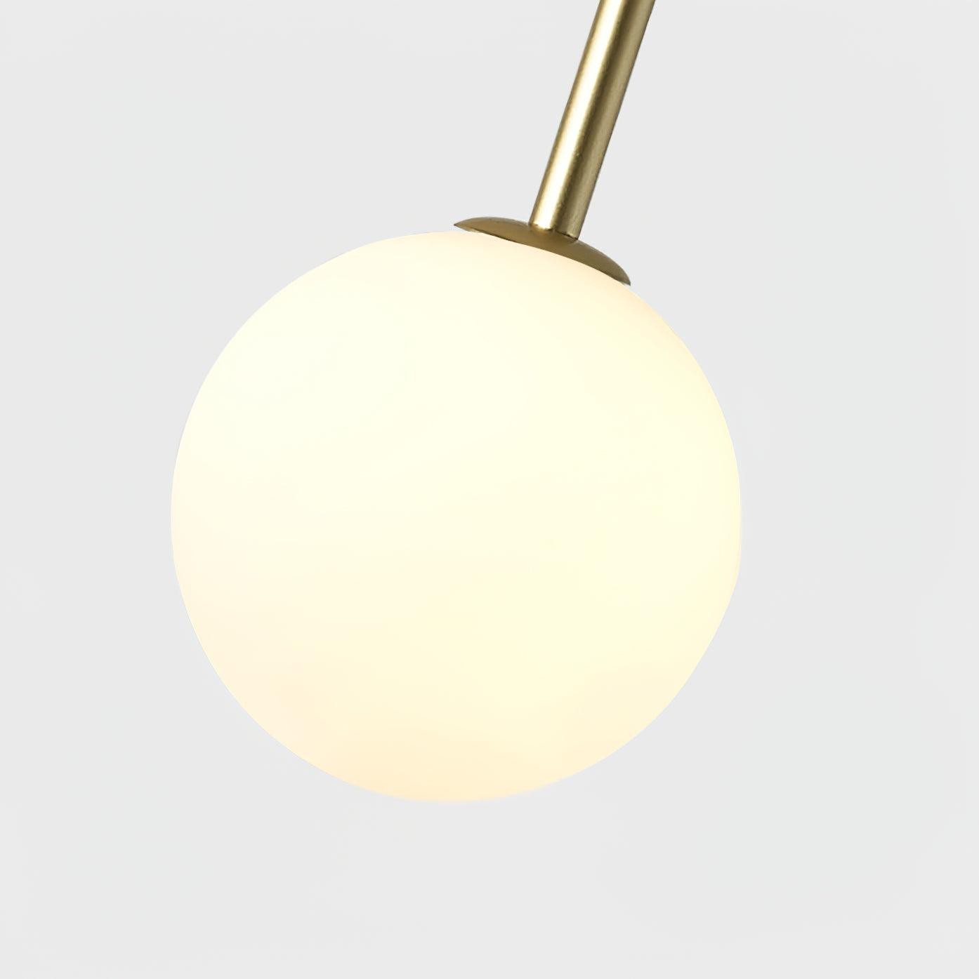Creative Double Heads Glass Pendant Lamp K249