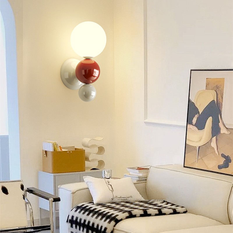 Cream Style Globe Bubble Wall Sconce K130