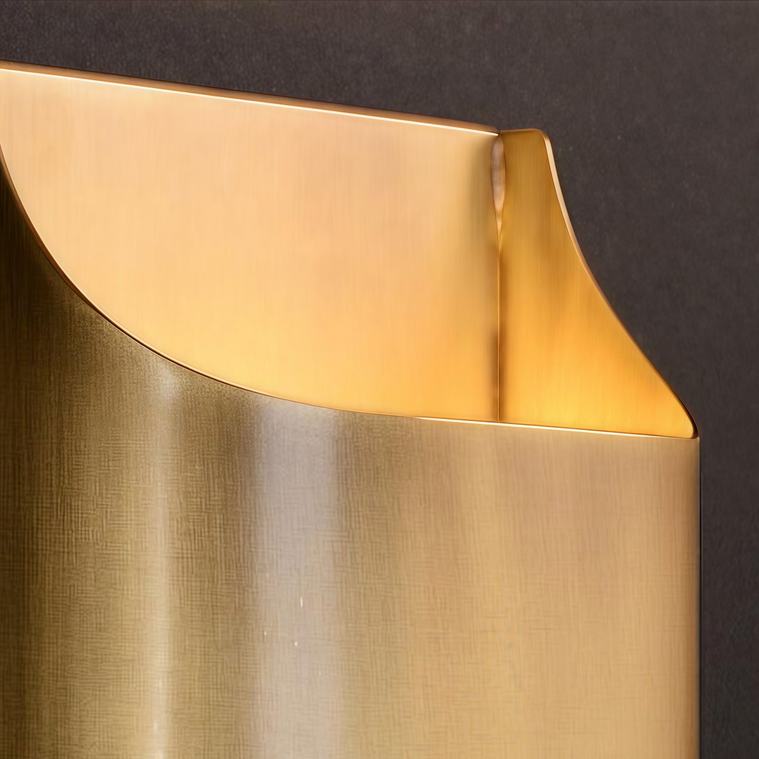 Sconique Stylish Brass Wall Sconce - Minimal Design Architectural Profile Sconce for Foyer K2263
