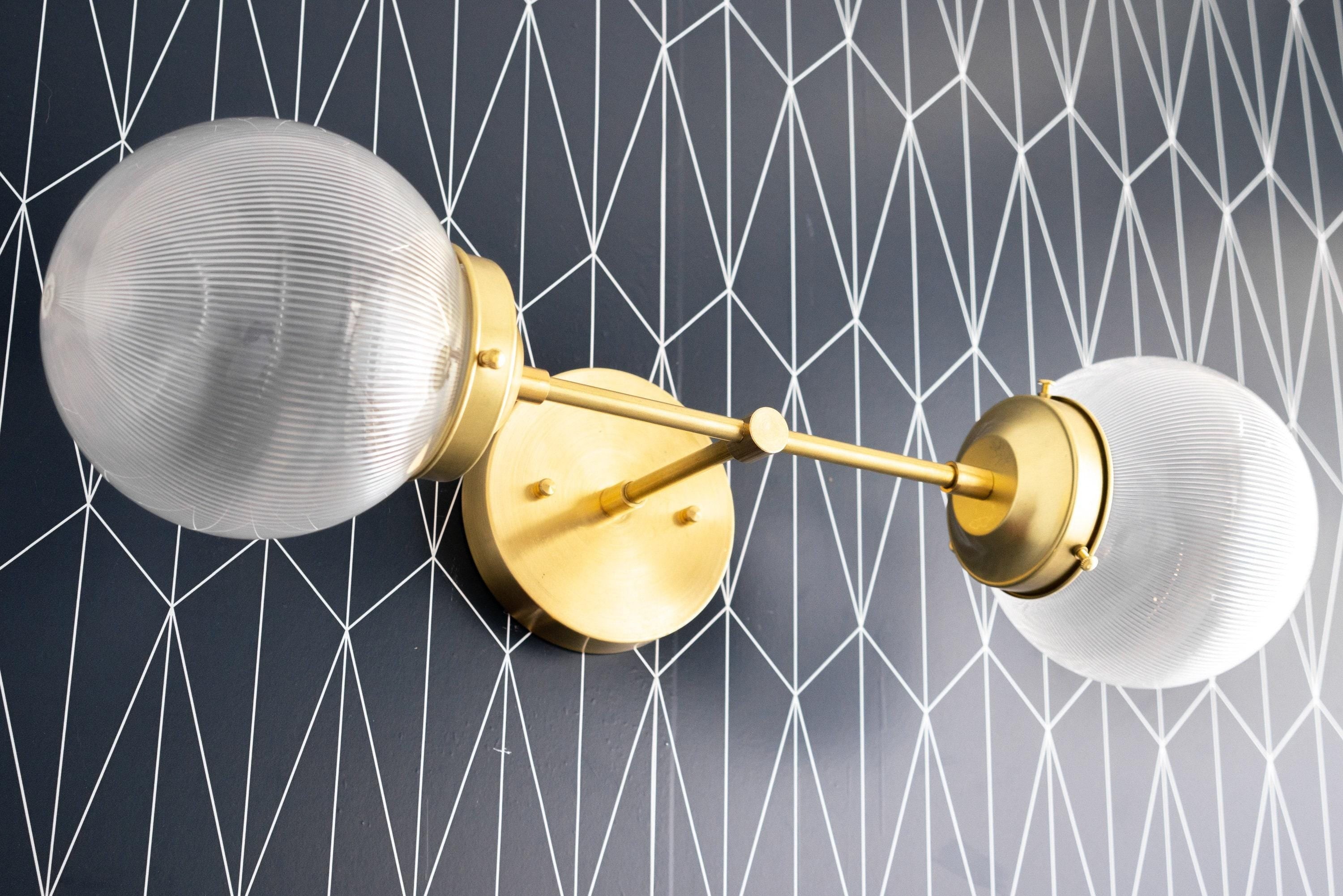 Lumio Globe Versatile Vanity Sconce - Dimmable Light for Bathroom and Hallway Use K1549