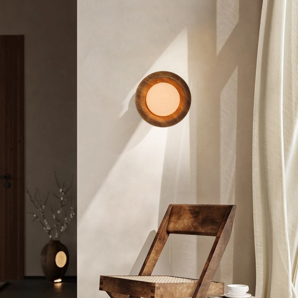 Art Deco Wall Sconce  - Ceramic Modern Sconce with Organic Texture K1128
