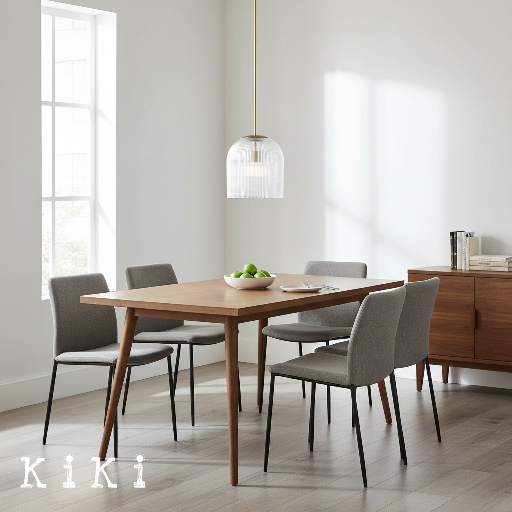 Bravira Textured Glass Pendant Light - Minimalist Modern Lamp for Kitchen Island K1325