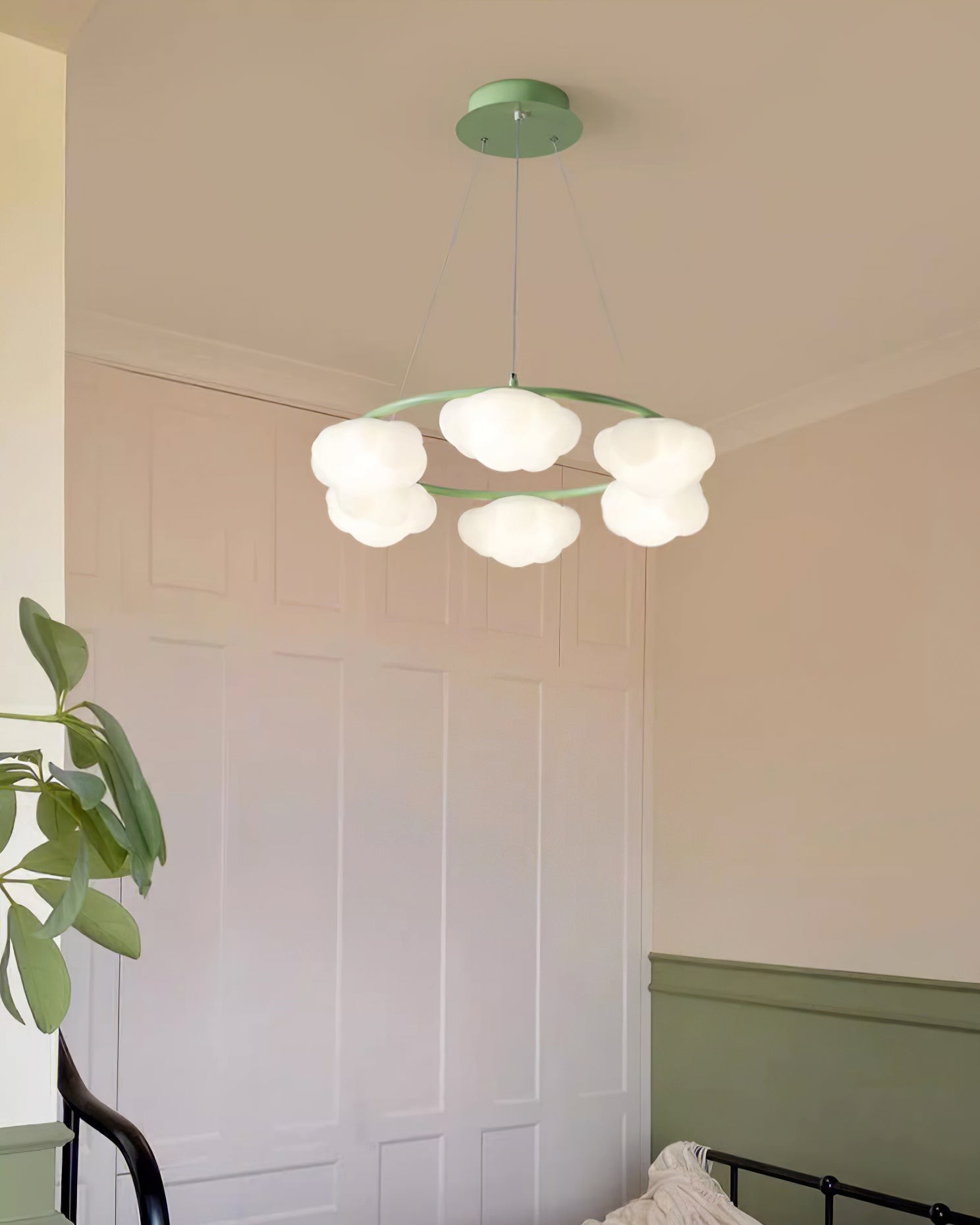 Cream Style Creative Personality Clouds Chandelier K696