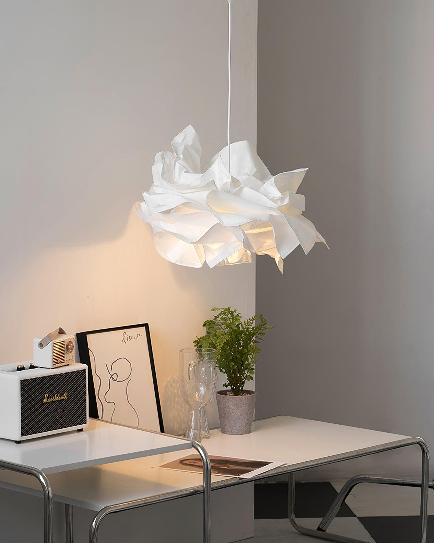 Modern Cream Paper Pendant Lamp K574