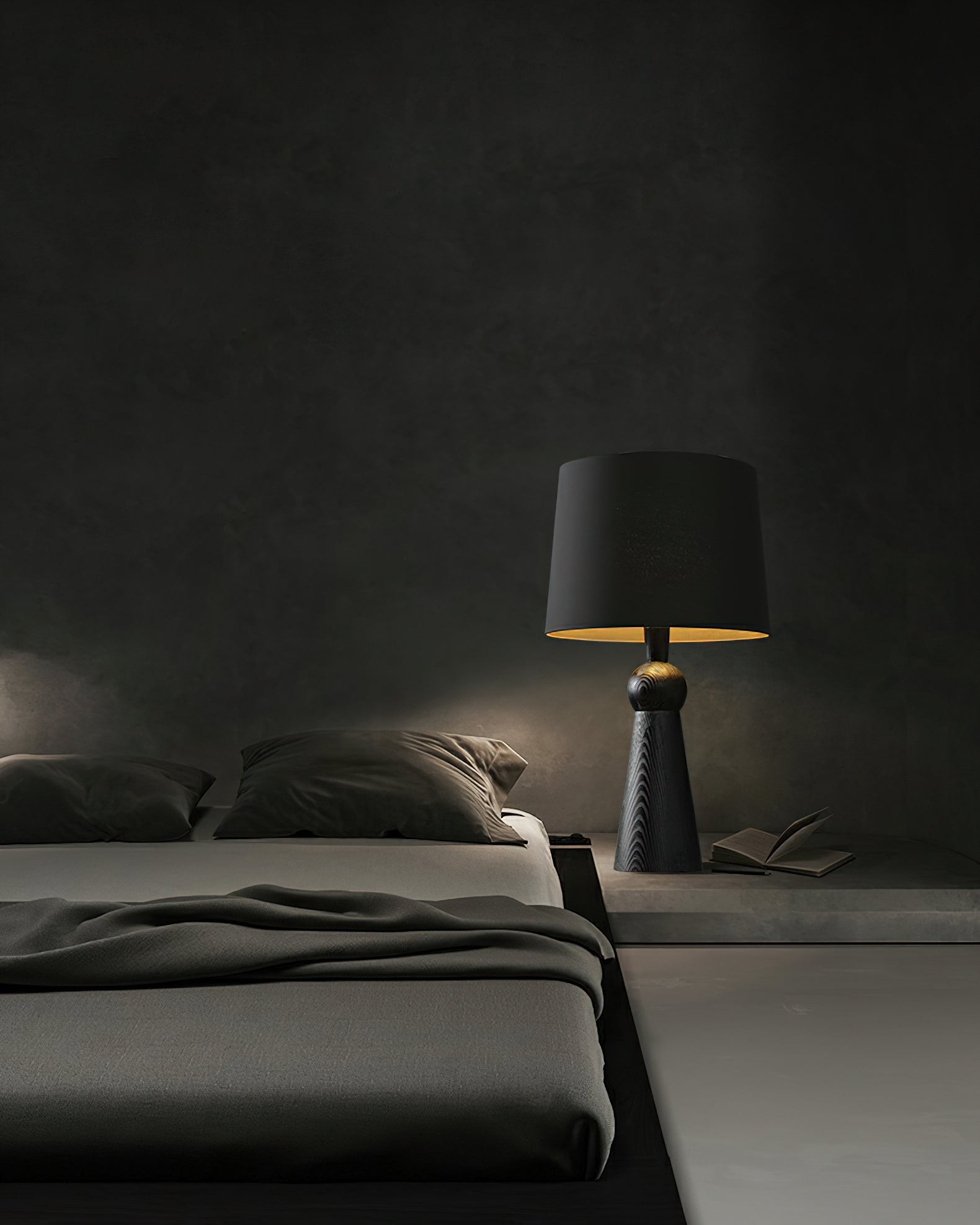 Nordic Retro Solid Wood Fabric Table Lamp K256