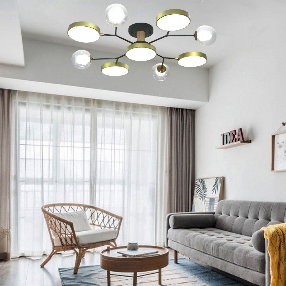 Nordic Multi Heads Branch Ceiling Light For Bedroom K936