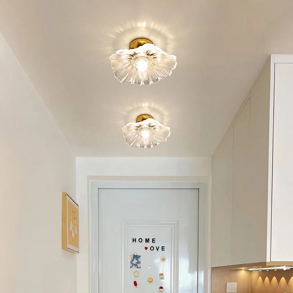 Lotus Retro Glass Ceiling Light K19