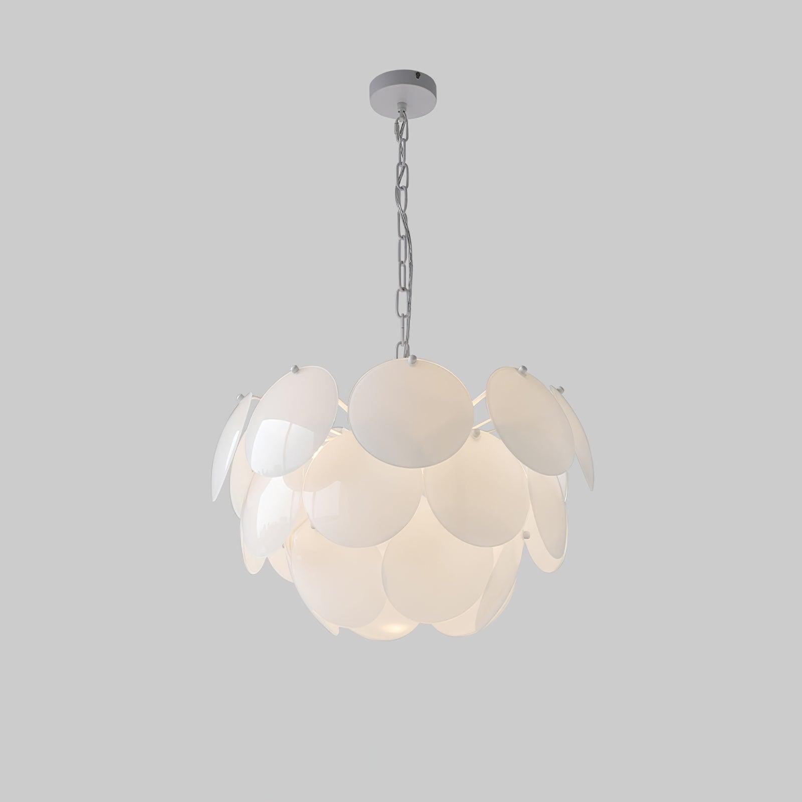 Luxury Fashion Luminous Petal Glass Chandelier K473