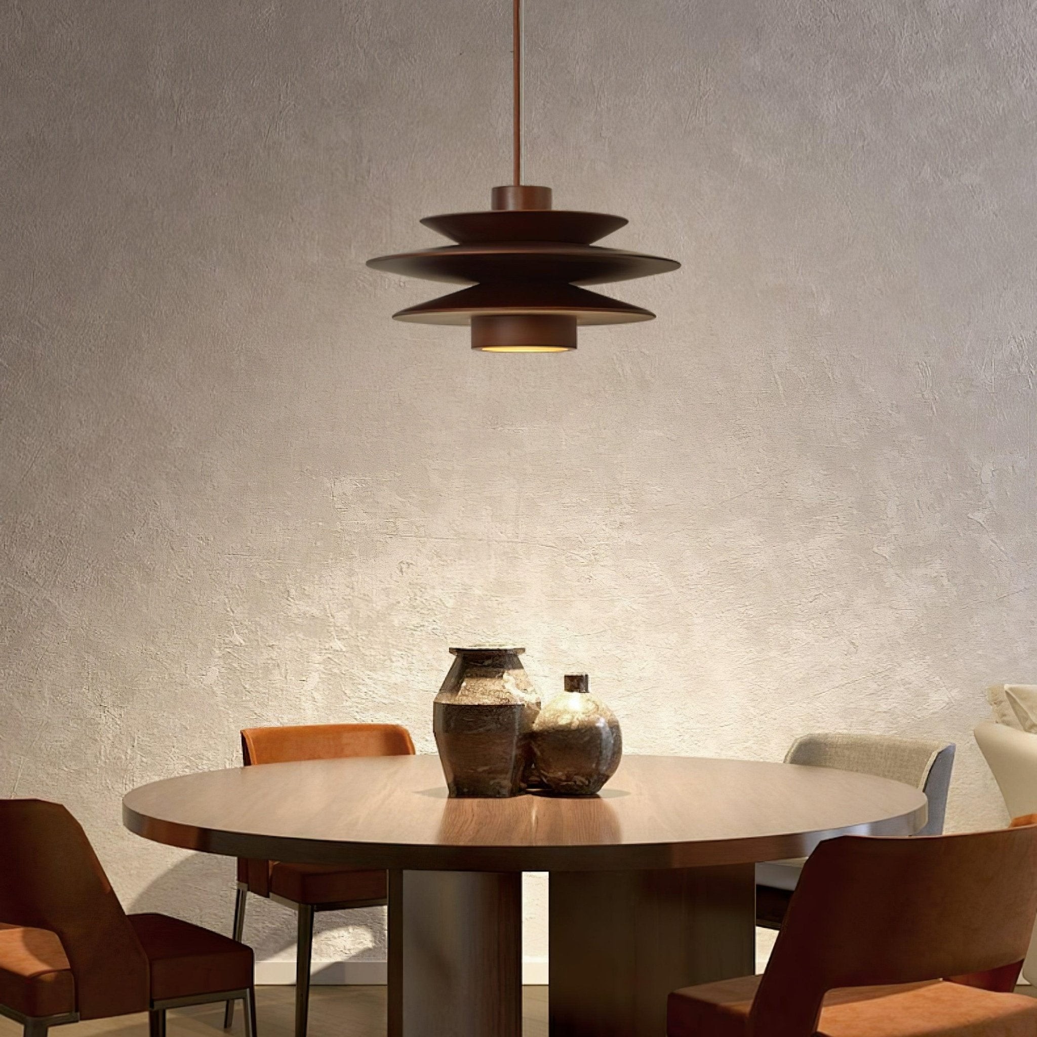 Multi Tiered Disc Pendant Lamp K299